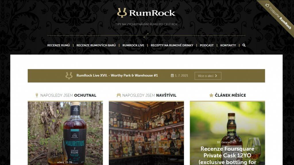 RumRock – Online magazín o rumech